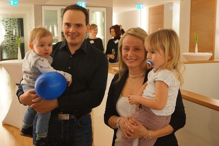 Familie Bareiß mit Nils und Anni